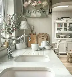 Kitchen in shabby chic style photo