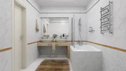 Белая мармуровая ванная дызайн