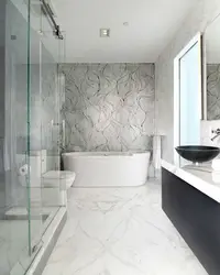 White marble bathroom design