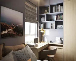 Bedroom office design for woman