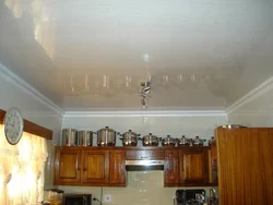 Photo of kitchen ceiling made of pvc