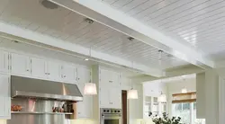 Photo of kitchen ceiling made of pvc