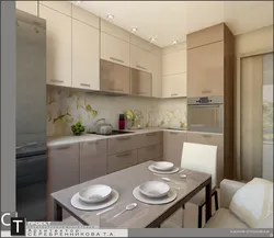 Kitchen design in a 7m2 panel house