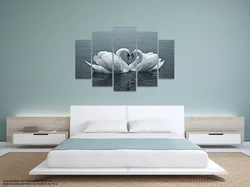 Stylish paintings for bedroom interior