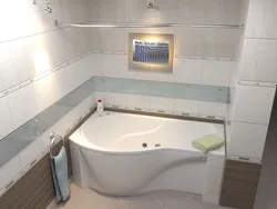 Ваннаның асимметриялық фотосуреті бар ванна
