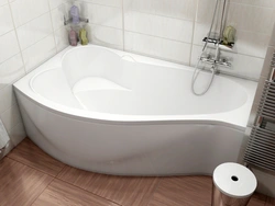 Ванна с ассиметричной ванной фото