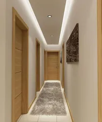 Ceiling design for kitchen and hallway photo