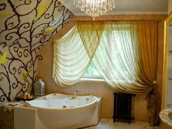 Bath with window curtain design