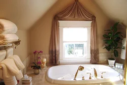 Bath with window curtain design