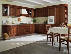 Modern kitchens made of oak photos