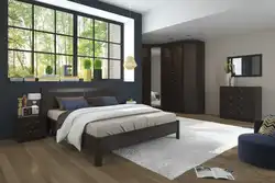 Спальня цвета венге в интерьере фото