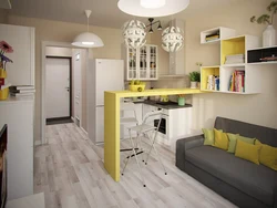 Studio Apartment Design With Kitchen 20 Sq M