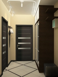 Square hallway with 4 doors interior