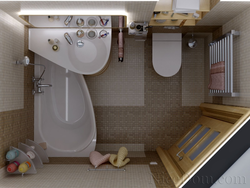 How to combine a toilet with a bathroom design in a Khrushchev-era building