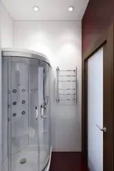 Bath rooms with shower photo in Khrushchev