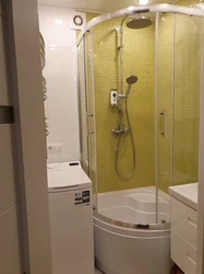 Ванны комнаты с душевой кабиной фото в хрущевке