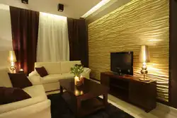 Living rooms with 3D panels on the walls photo