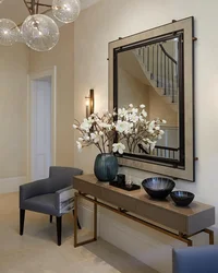 Large mirror in the hallway design photo