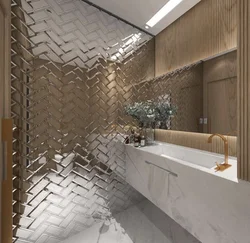 Вертикальный дизайн ванной