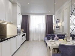 White-Gray Kitchen Which Curtains Are Suitable Photo
