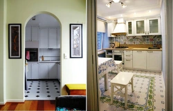 Khrushchev kitchen combined with a room photo