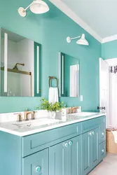 Turquoise Bathroom Interior