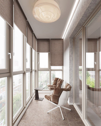 Loggia design with panoramic glazing 6
