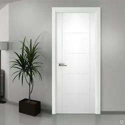 Apartment design white walls white doors