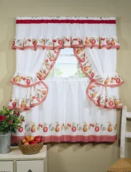 How to sew beautiful curtains for the kitchen photo