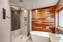Дизайн стен в ванной дома