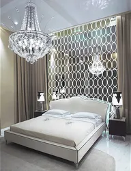 Mirror in the bedroom interior in a modern style