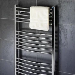 Heated Towel Rail In The Bathroom Photo