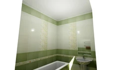 Фото дизайн ванны из шахтинской плитки