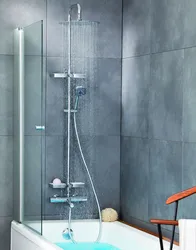 Bathroom with rain shower photo