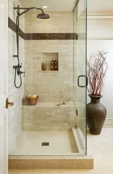 Shower cabin in an ordinary apartment photo