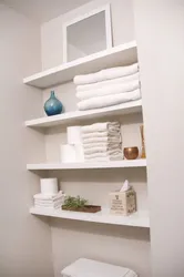 Bath shelves in the interior photo