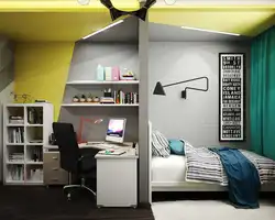 Bedroom design for a small room for a teenager