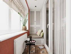 Design of a balcony in an apartment photo 3 meters design