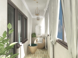 Design Of A Balcony In An Apartment Photo 3 Meters Design