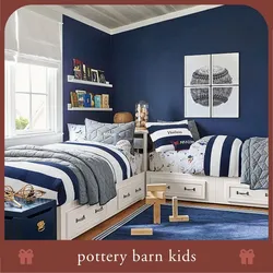 Interior of a small bedroom for a boy