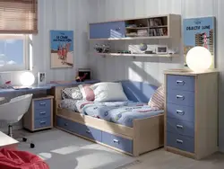 Интерьер маленькой спальни для мальчика