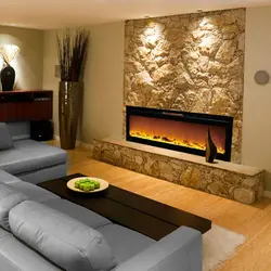 Камин электрический дизайн в гостиной фото