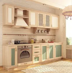 Wooden furniture kitchen photo