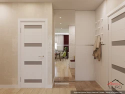 Бежевые двери в интерьере квартиры в современном