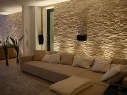 Дизайн стен в гостиной декоративная штукатурка