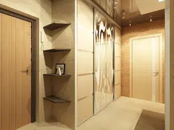 Panel uyidagi kvartira fotosuratida koridor dizayni