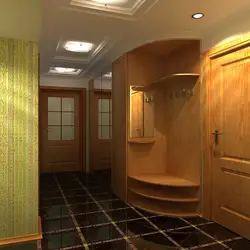 Corridor design in a panel house apartment photo