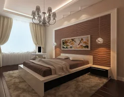Bedroom interior light brown
