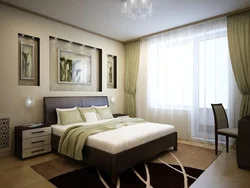 Bedroom interior light brown