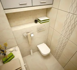 Дизайн ванной комнаты туалет с инсталляцией